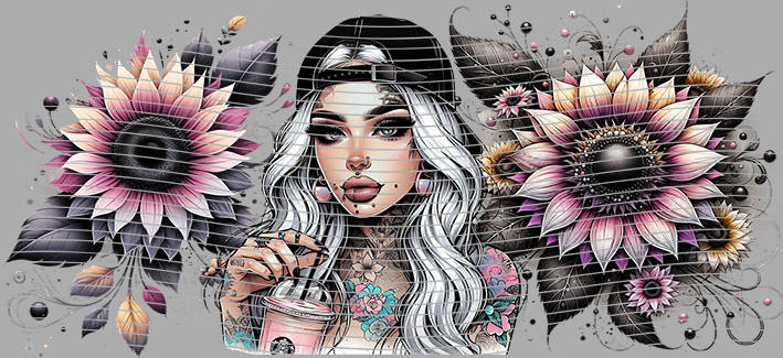 16oz Sunflower Girl-SU-356